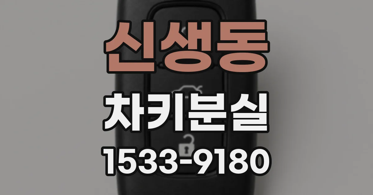 신생동 차키분실