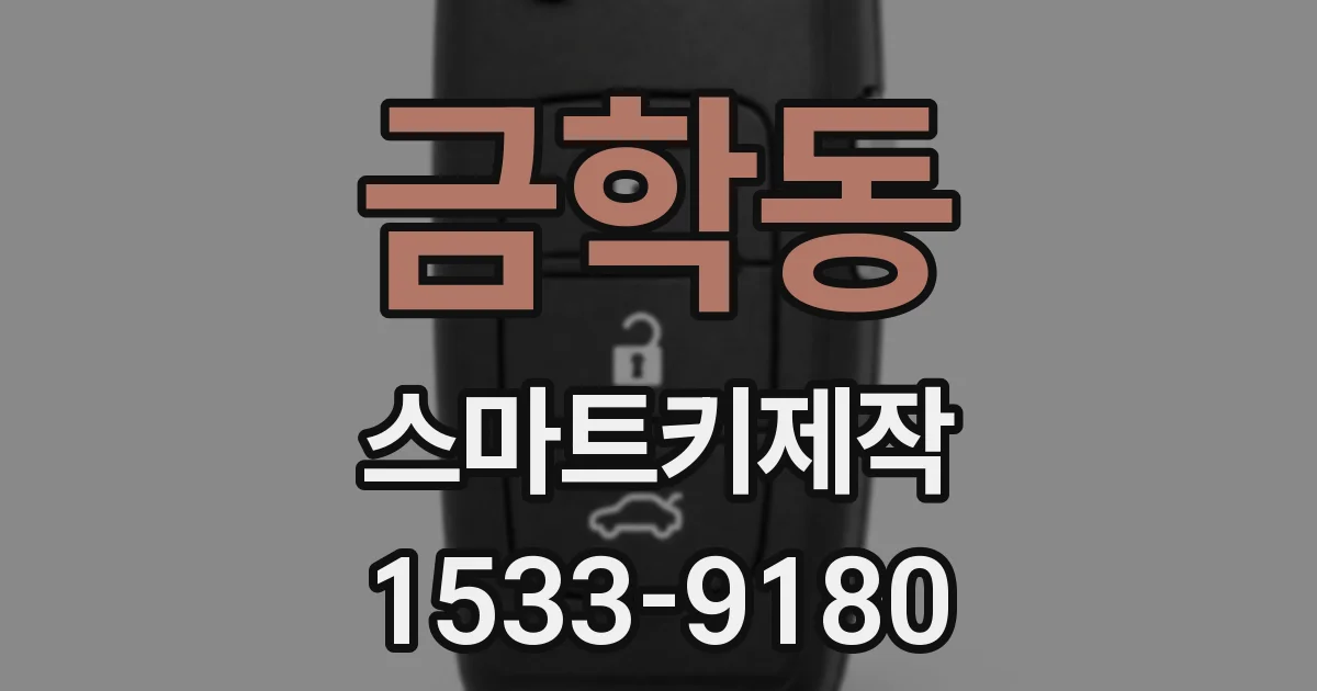 금학동 스마트키제작