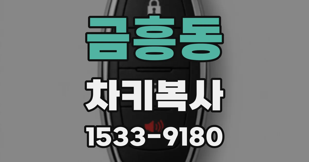 금흥동 차키복사