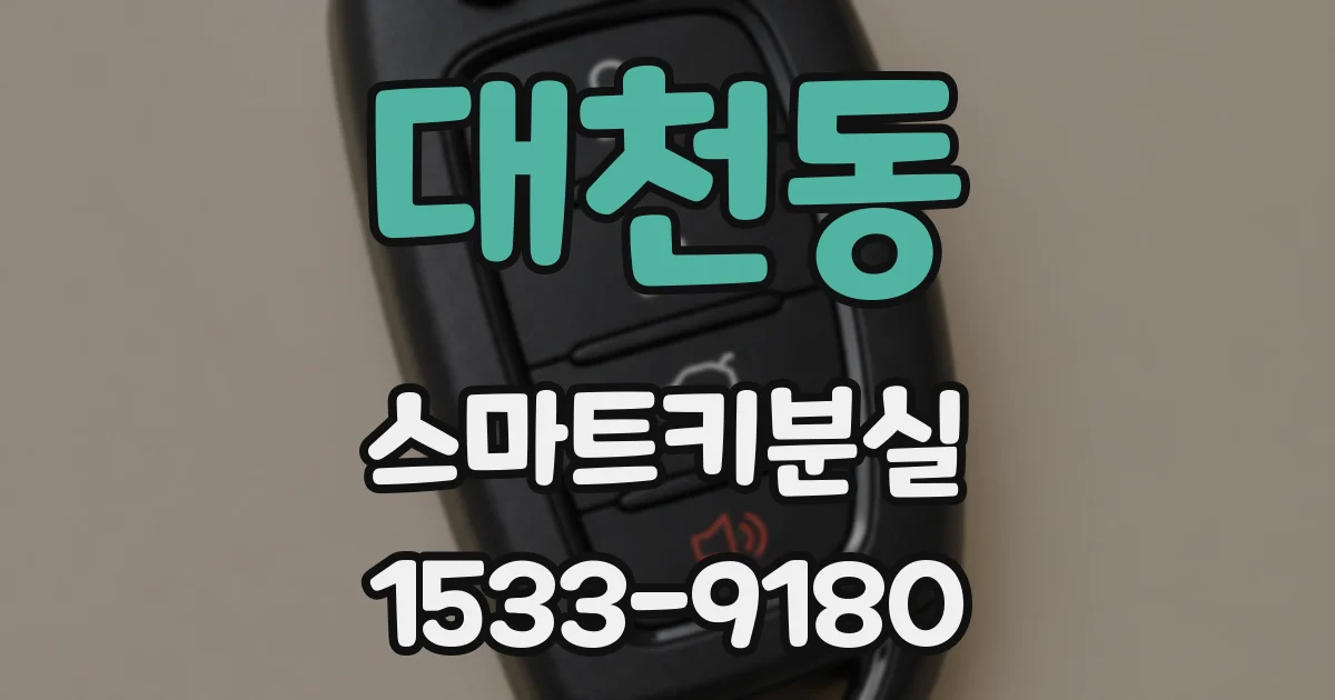 대천동 스마트키분실