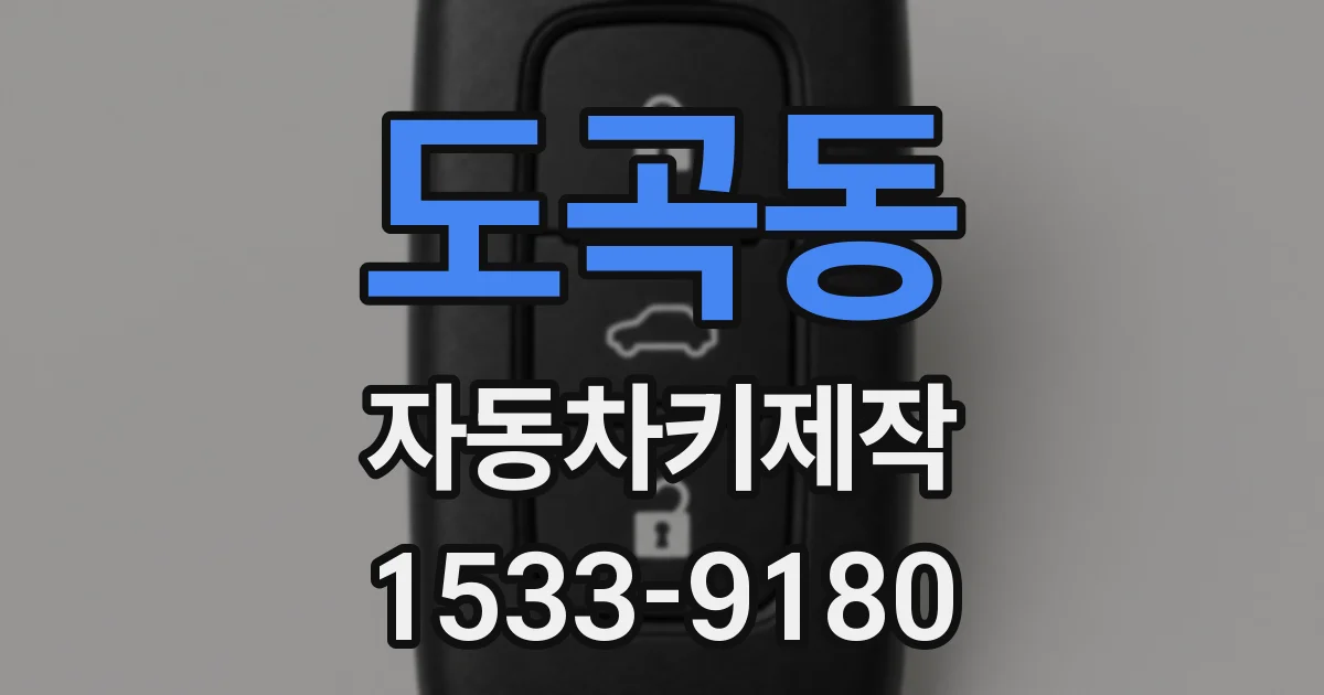 도곡동 자동차키제작