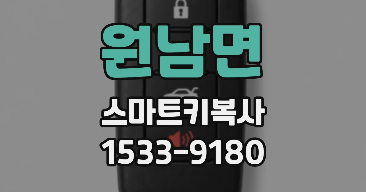 원남면 스마트키복사