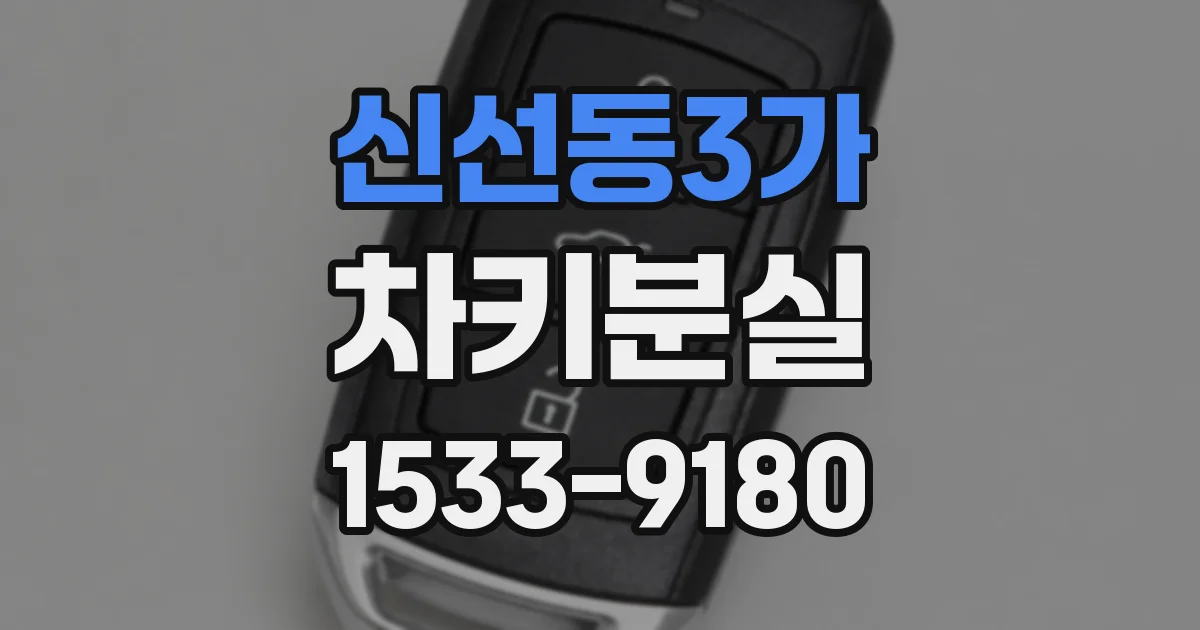 신선동3가 차키분실