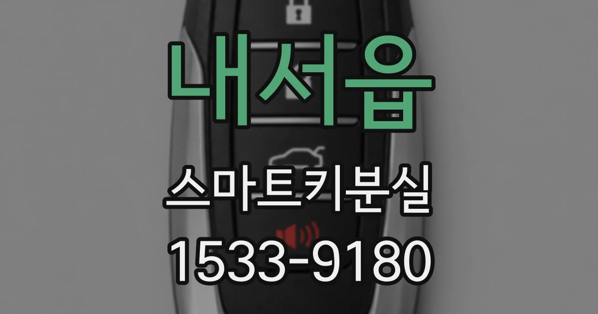 내서읍 스마트키분실