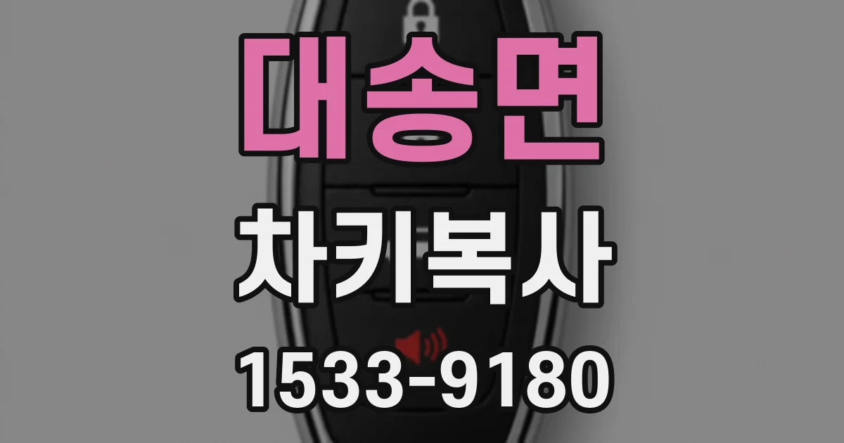 대송면 차키복사