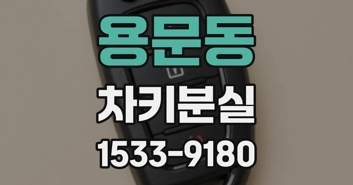 용문동 차키분실