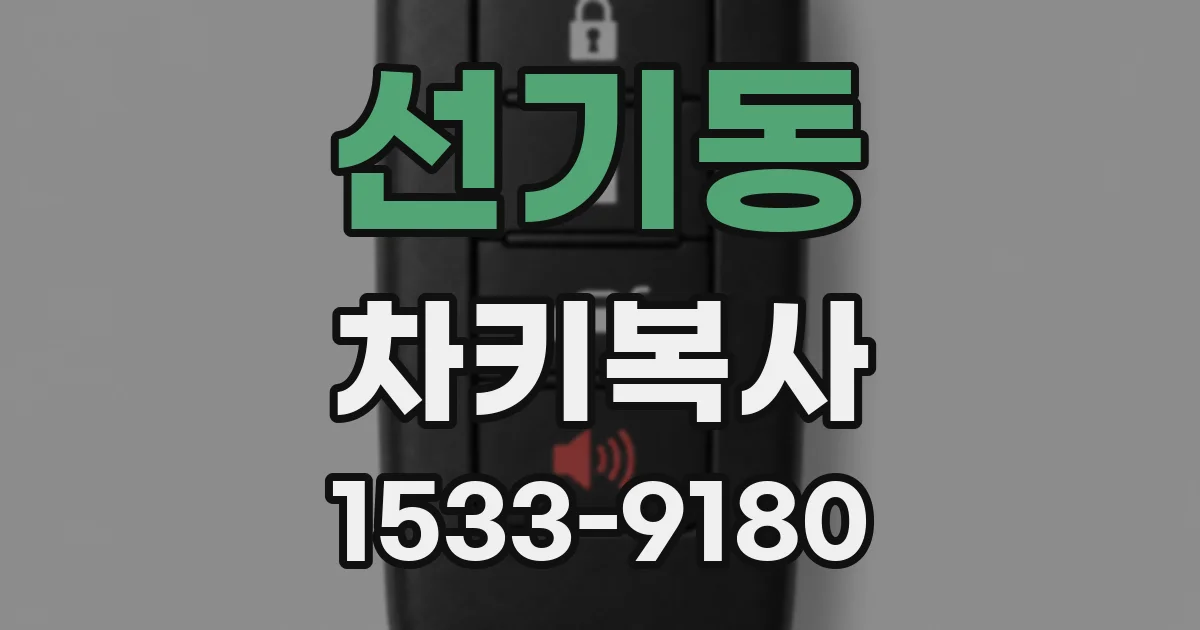 선기동 차키복사