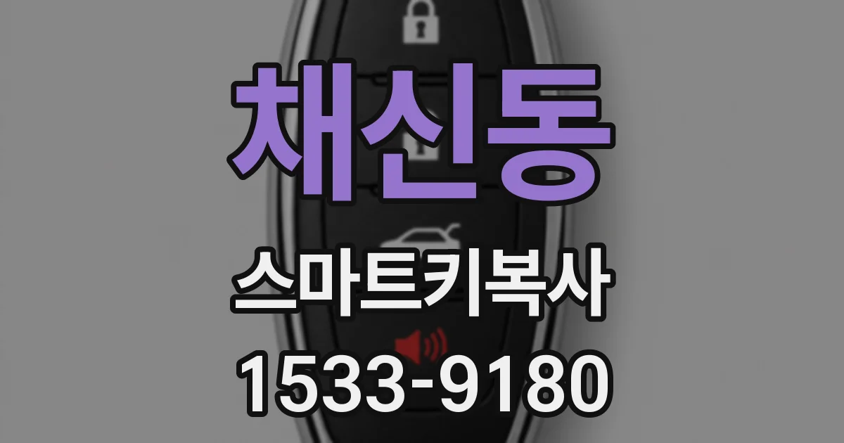 채신동 스마트키복사