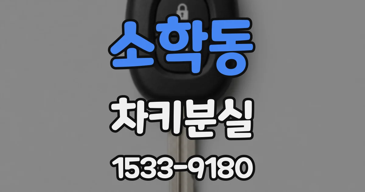 소학동 차키분실