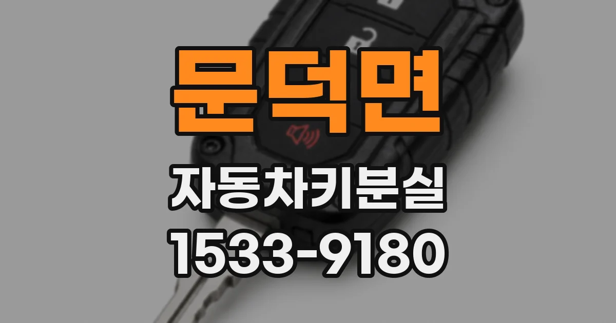 문덕면 자동차키분실
