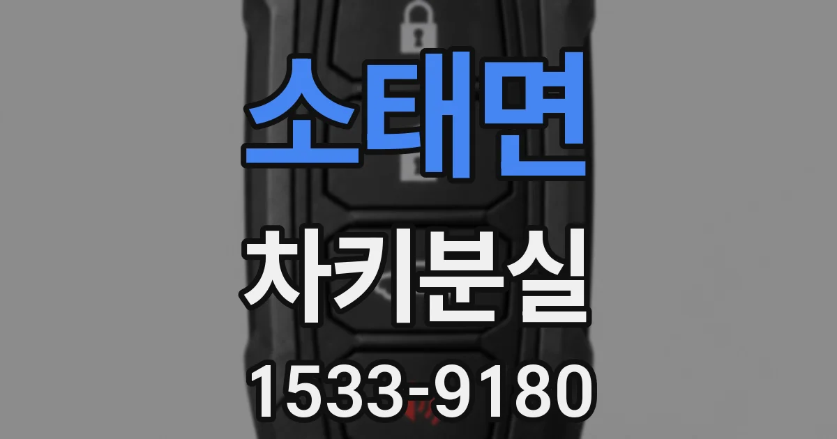 소태면 차키분실
