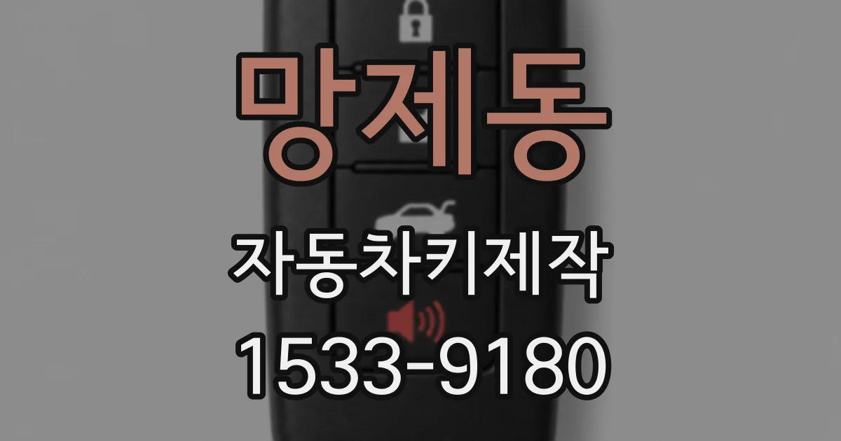 망제동 자동차키제작