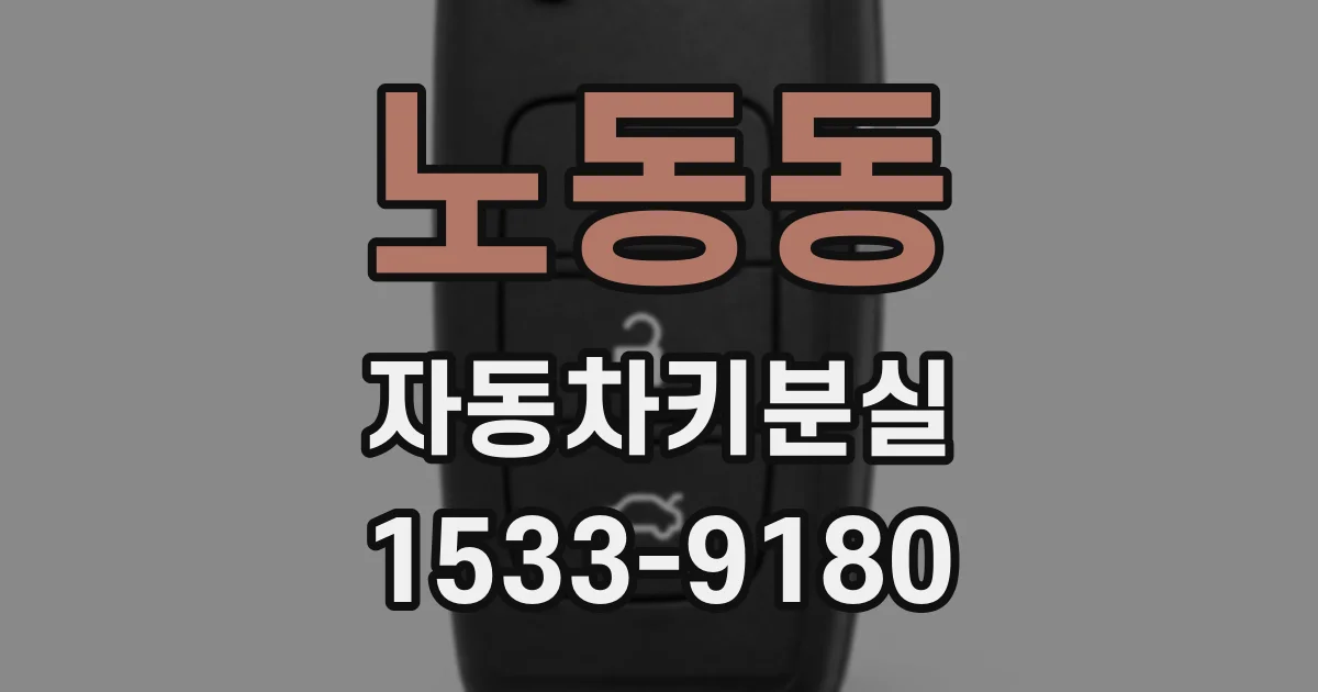노동동 자동차키분실