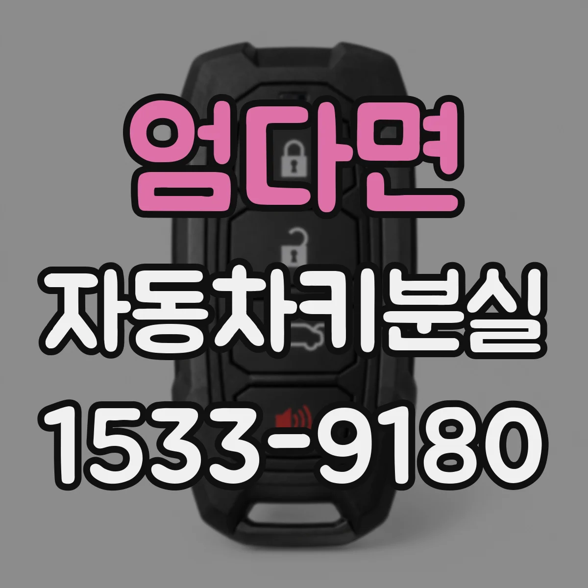 엄다면 자동차키분실