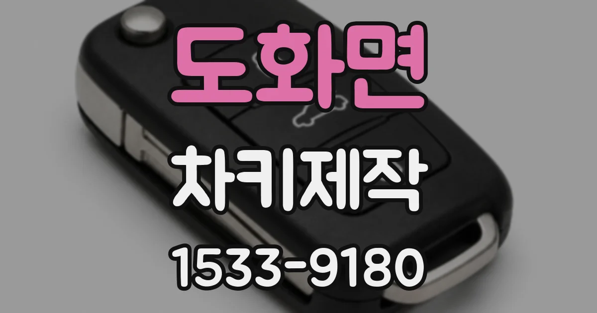 도화면 차키제작