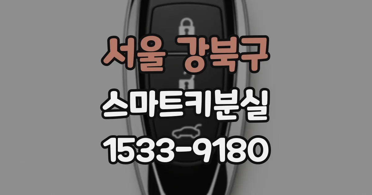 서울 강북구 스마트키분실