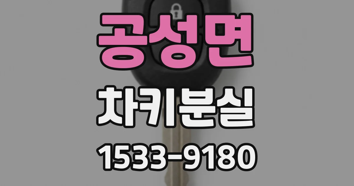공성면 차키분실