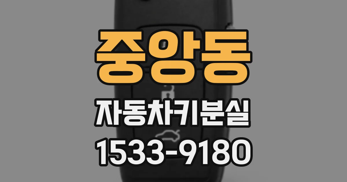 중앙동 자동차키분실