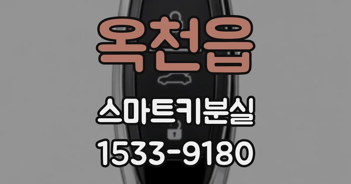 옥천읍 스마트키분실