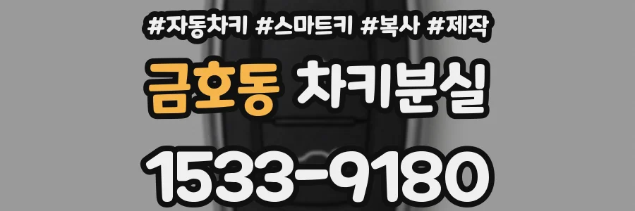 금호동 차키분실