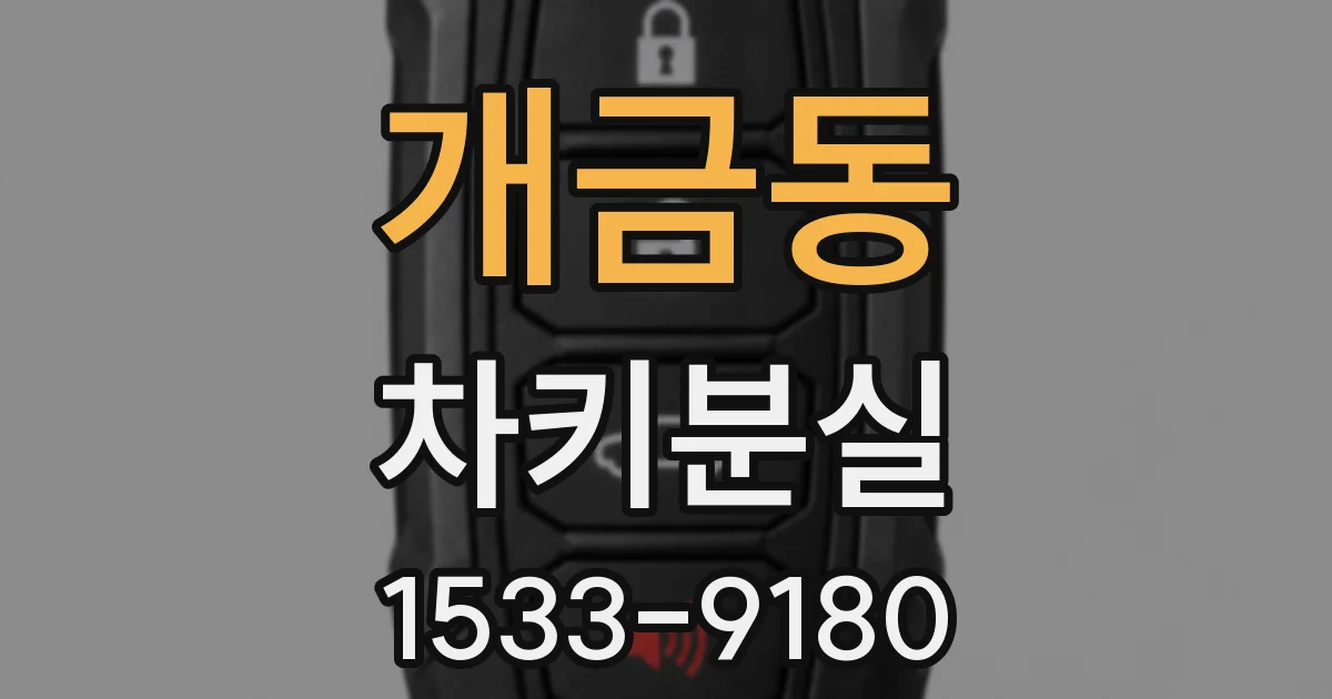 개금동 차키분실