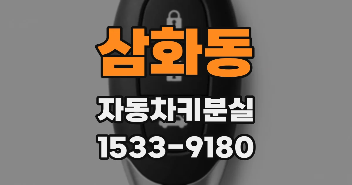 삼화동 자동차키분실