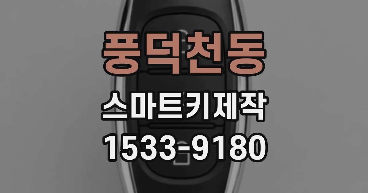 풍덕천동 스마트키제작