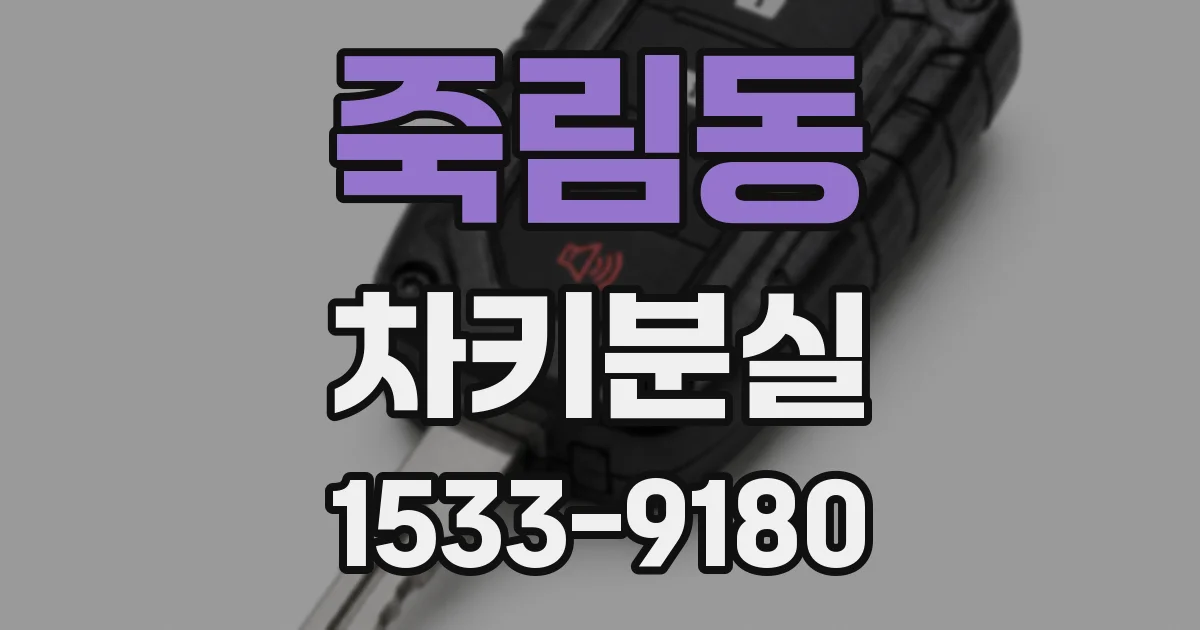 죽림동 차키분실
