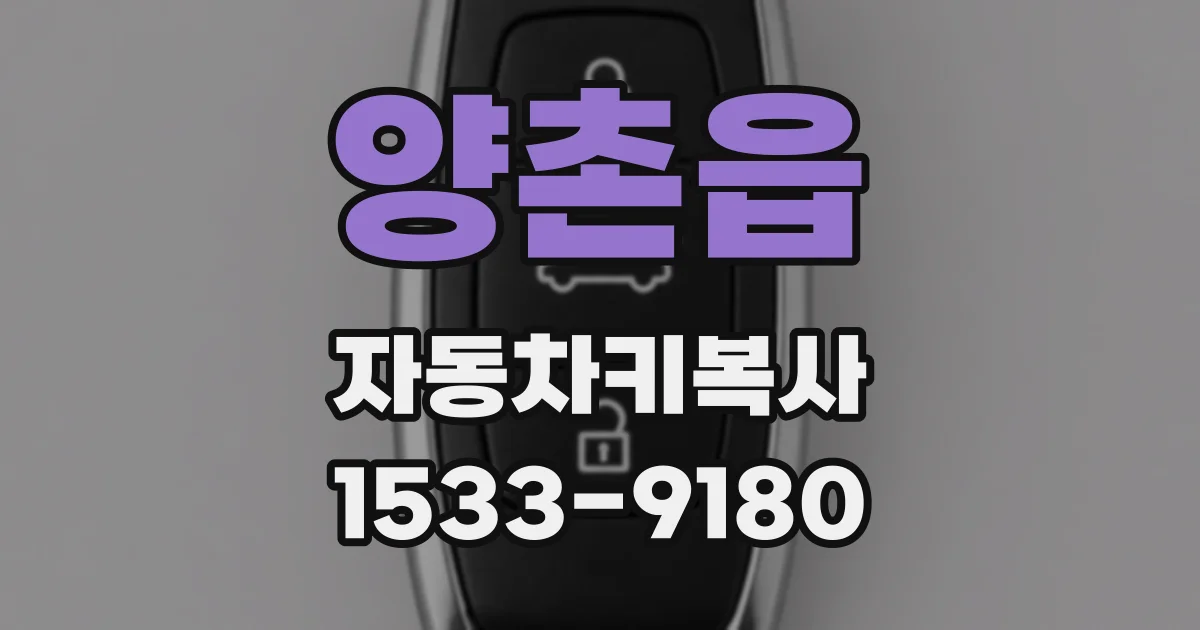 양촌읍 자동차키복사