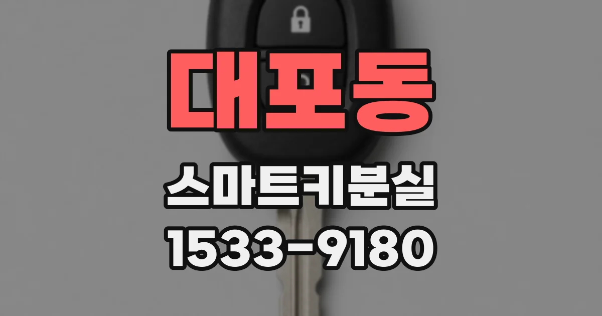 대포동 스마트키분실