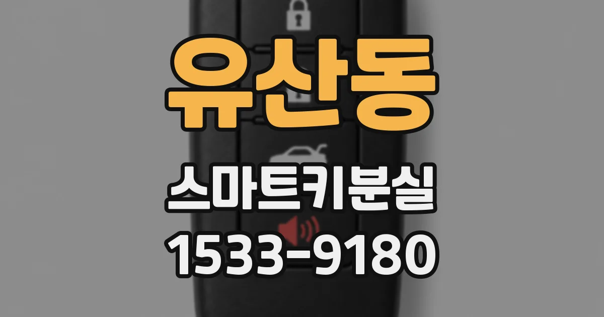 유산동 스마트키분실