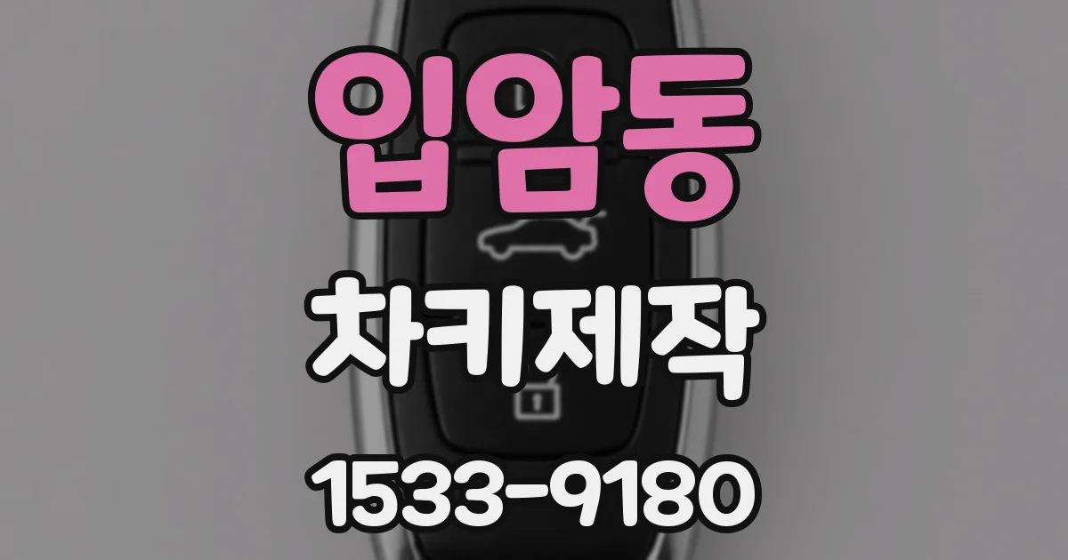입암동 차키제작