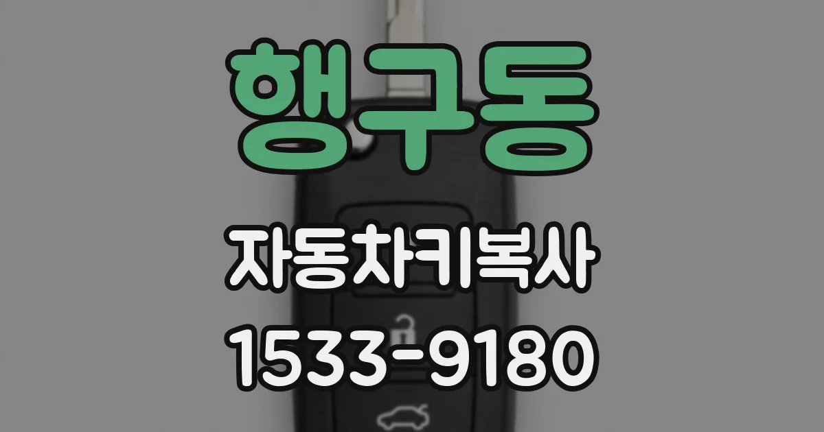 행구동 자동차키복사