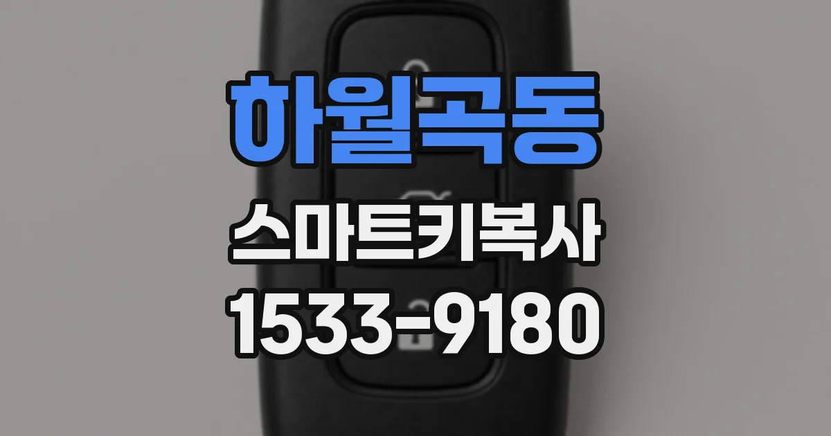 하월곡동 스마트키복사