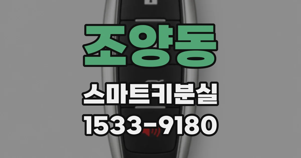 조양동 스마트키분실