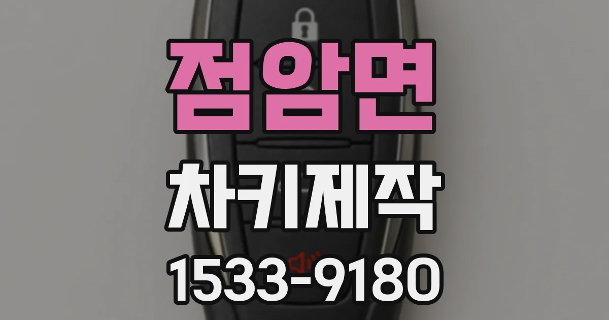 점암면 차키제작