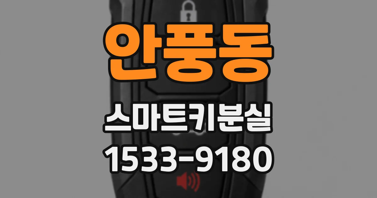 안풍동 스마트키분실