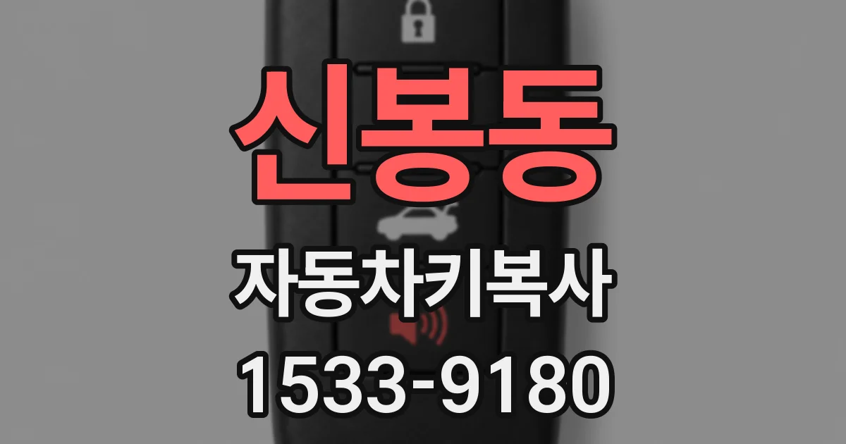 신봉동 자동차키복사