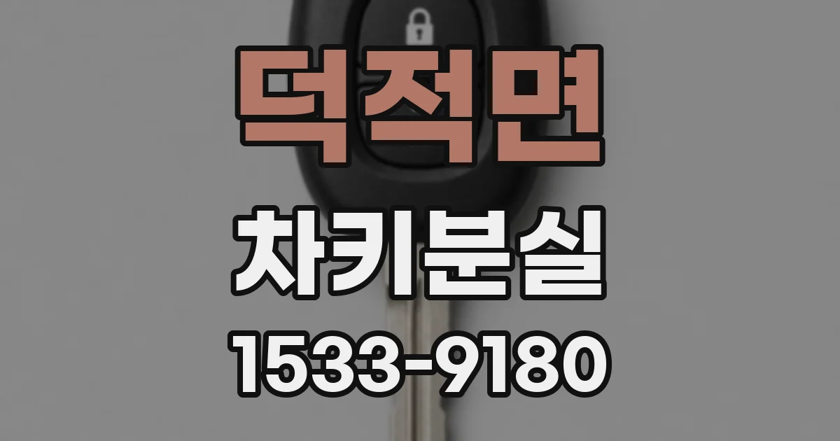 덕적면 차키분실