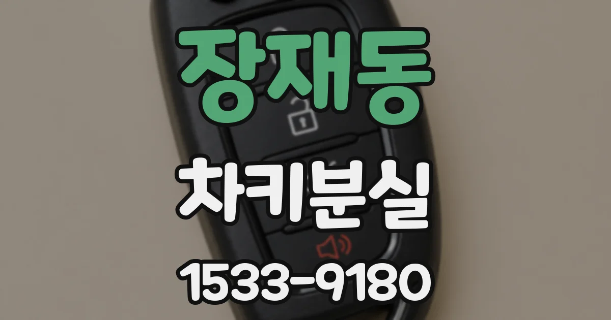 장재동 차키분실