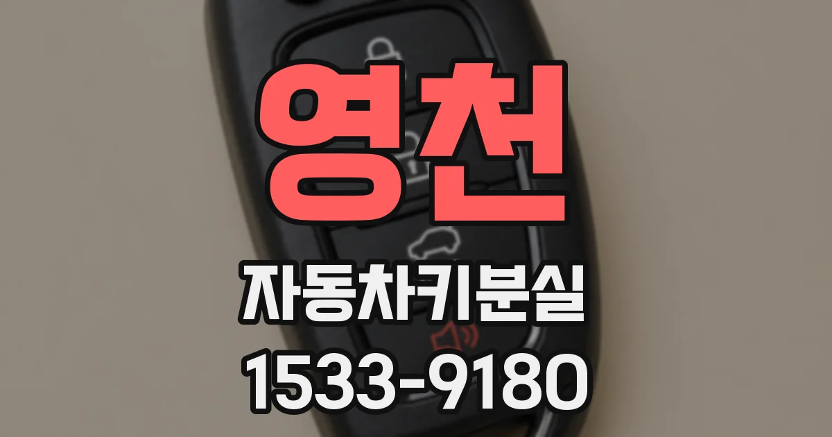 영천 자동차키분실