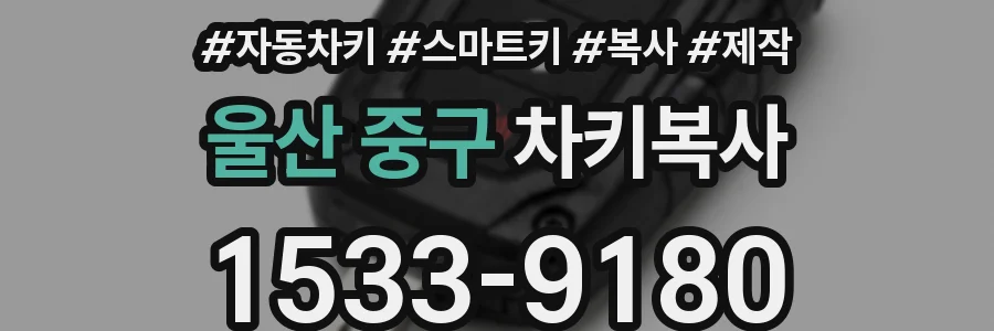 울산 중구 차키복사