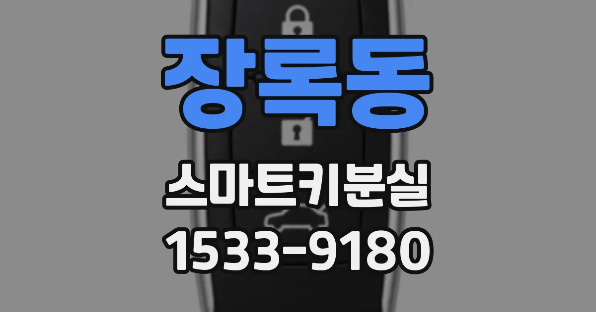 장록동 스마트키분실