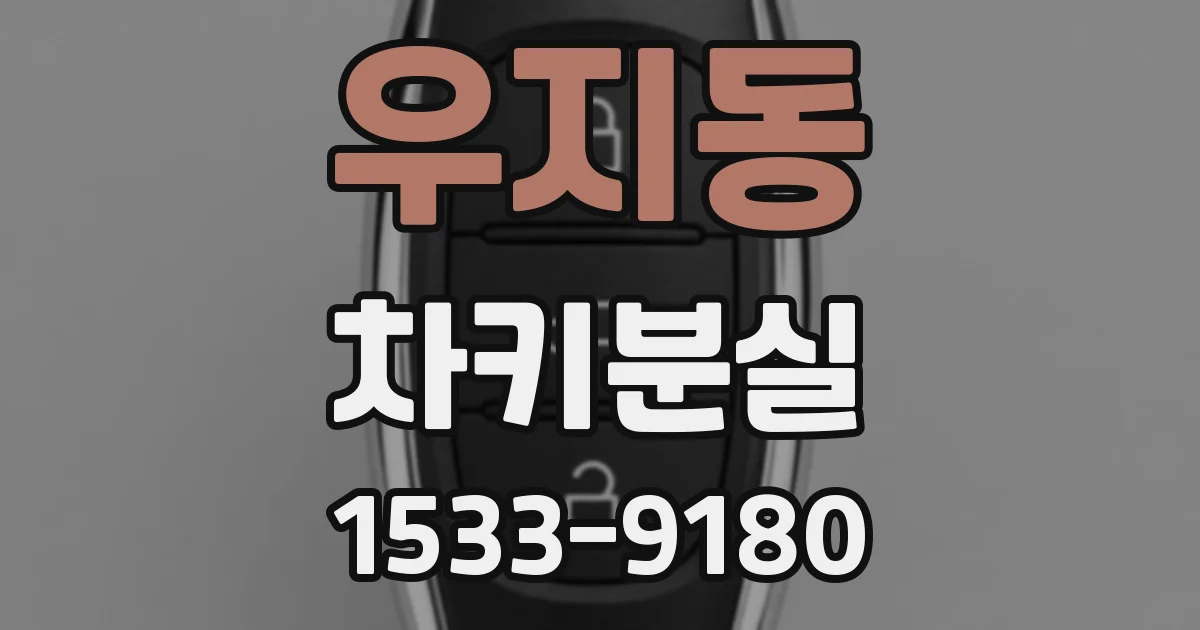 우지동 차키분실