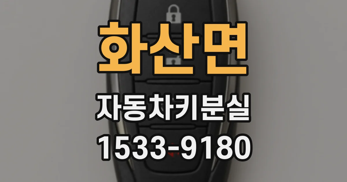 화산면 자동차키분실