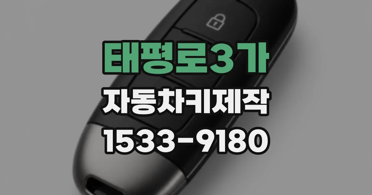 태평로3가 자동차키제작