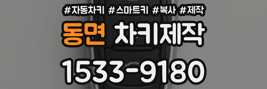 동면 차키제작
