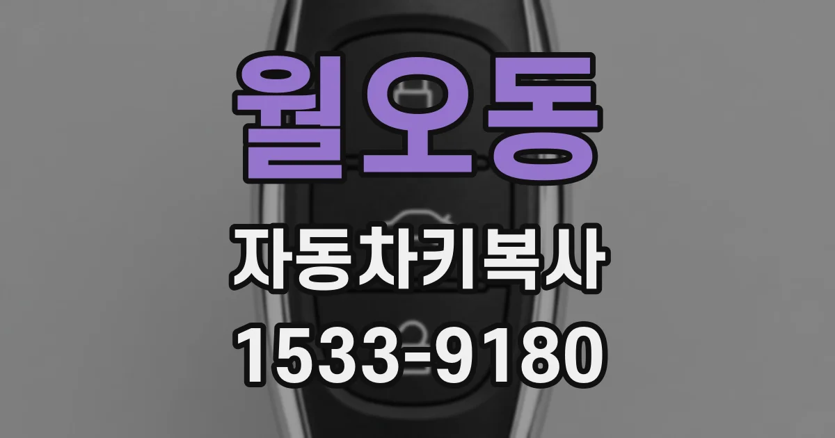 월오동 자동차키복사