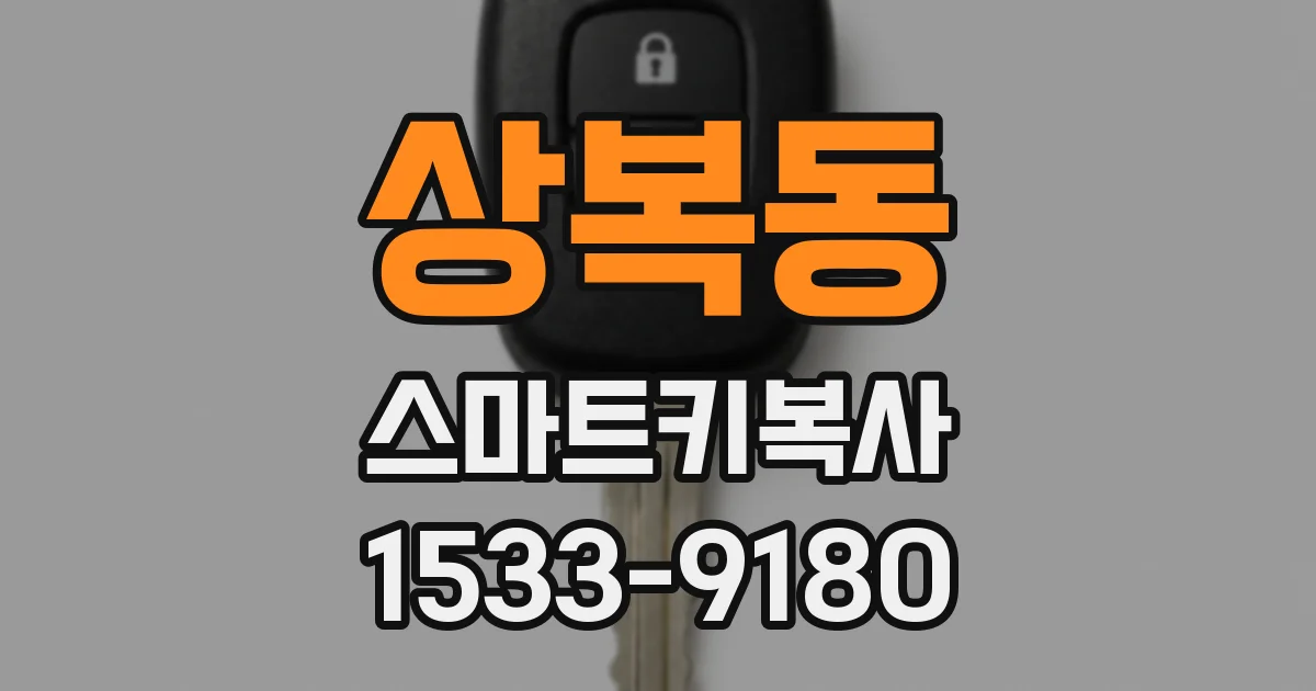 상복동 스마트키복사