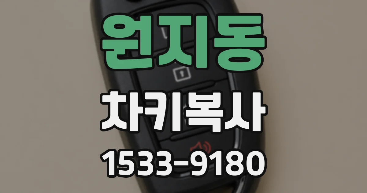 원지동 차키복사